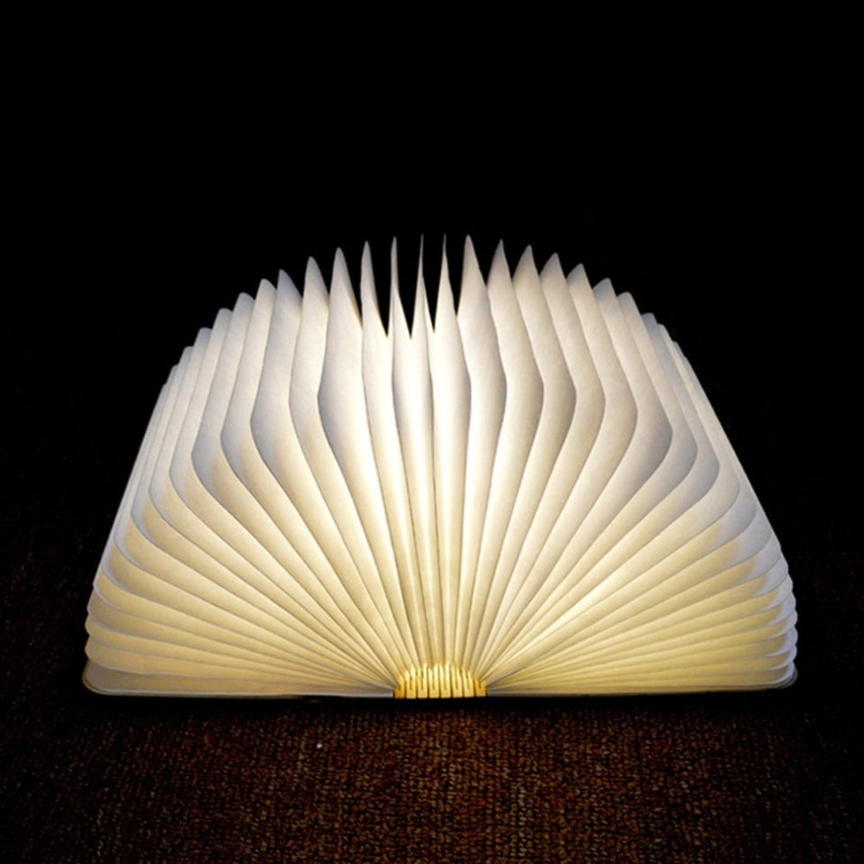 Folding Wooden Book Lamp