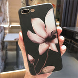 Flower Case For iPhone XS XS Max XR 3D Relief Rose