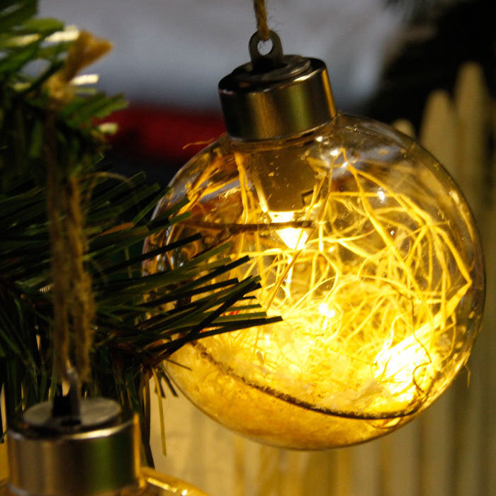 Christmas LED warm crystal ball string