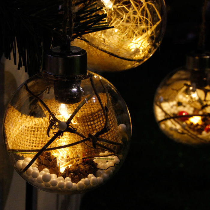 Christmas LED warm crystal ball string